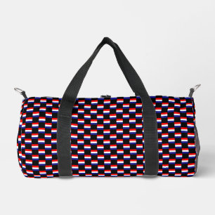 Checkered Croatia Flag Pattern Duffle Bag