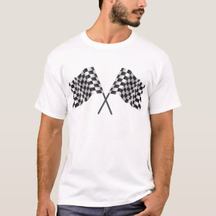 checkered cross flags T-Shirt