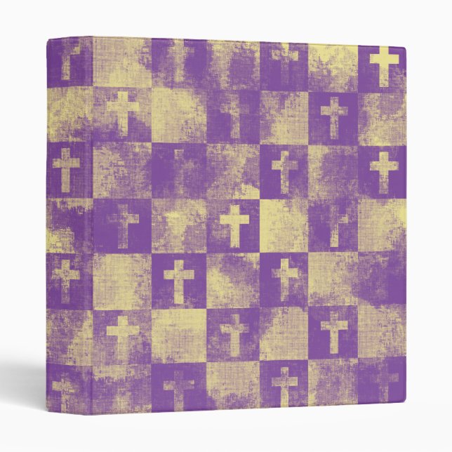 Checkered Crosses Binder (Front/Spine)