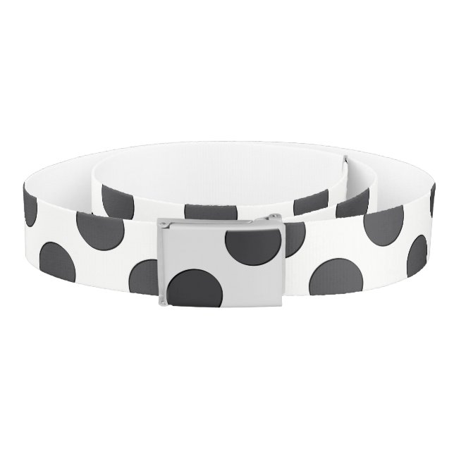 Checkered DarkGrey Dots Belt (Coil)