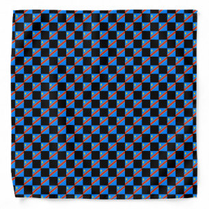 Checkered Democratic Republic of the Congo Flag Bandana