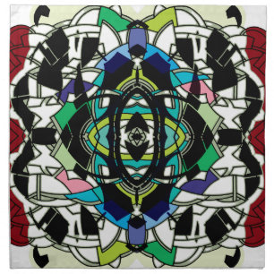 Checkered Design Cloth Napkin