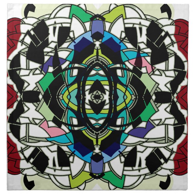 Checkered Design Cloth Napkin (Front)