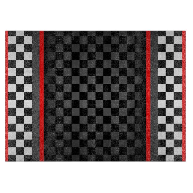 Checkered Design Cutting Board (Front)