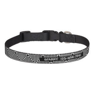 Checkered Design Dog Collar