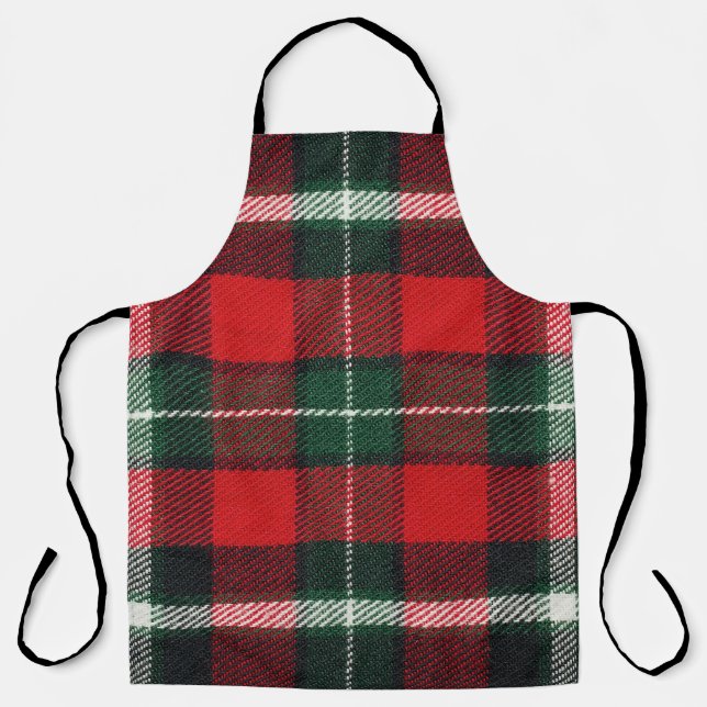 Checkered fabric texture: blank, versatile apron (Front)