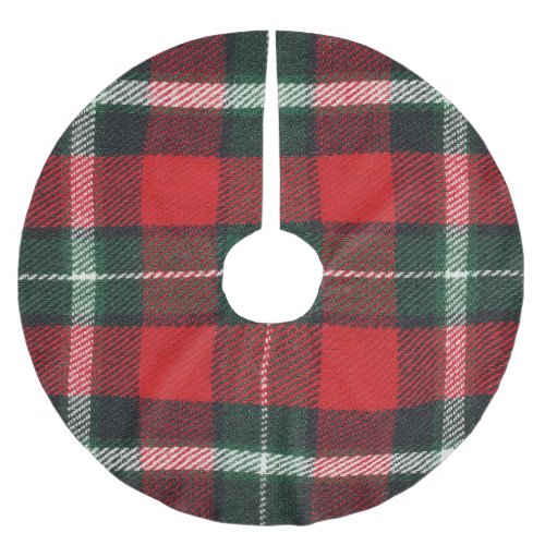 Checkered fabric texture blank versatile brushed polyester tree skirt