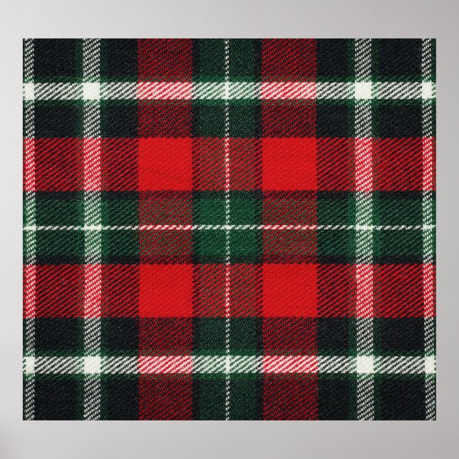 Checkered fabric texture: blank, versatile poster (Front)
