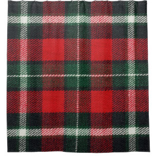 Checkered fabric texture: blank, versatile shower curtain