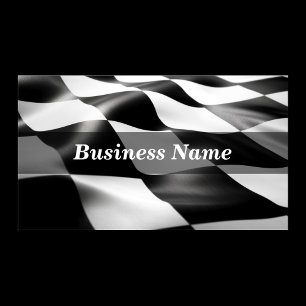 Checkered Flag Background Business Card