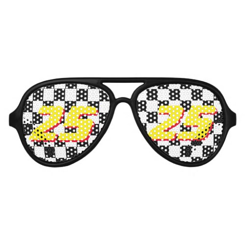 Checkered flag Birthday party shades sunglasses