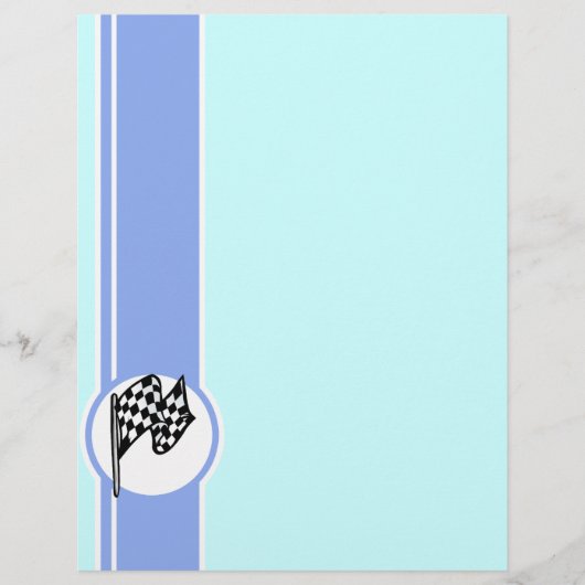 Checkered Flag; Blue (Front)