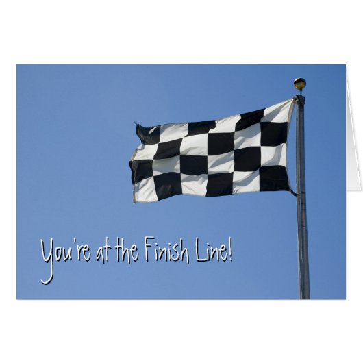 Checkered Flag Card (Front Horizontal)