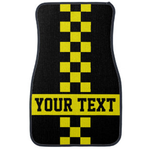 Checkered Flag - Change Square Color To Match Car Car Floor Mat