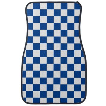 Checkered Flag - Change Square Color To Match Car Car Floor Mat by MuscleCarTees at Zazzle