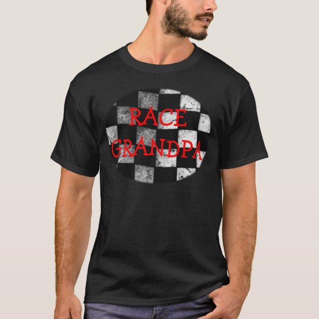 Checkered Flag Customizable T-Shirt (Front)