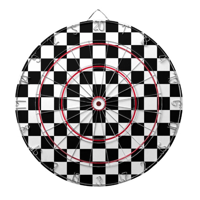 Checkered Flag Dart Board (Front)