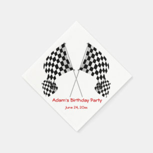 Checkered Flag Design Paper Napkins