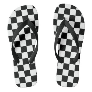 Checkered Flag Flip Flops