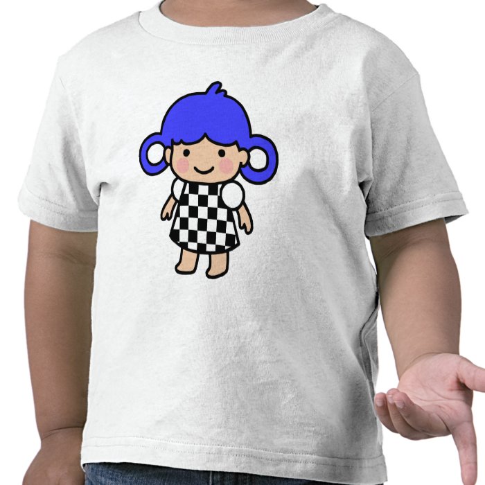 Checkered Flag Girl T shirt