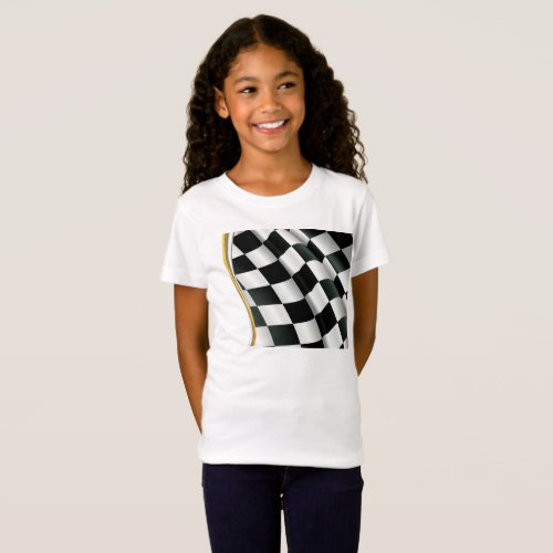 Checkered Flag Girls T_Shirt