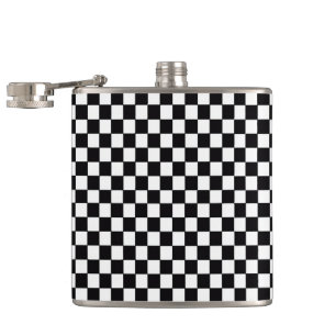 Checkered Flag Hip Flask