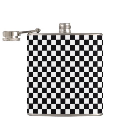 Checkered Flag Hip Flask