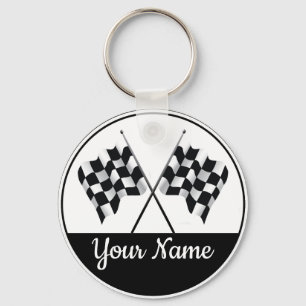 Checkered Flag Keychain