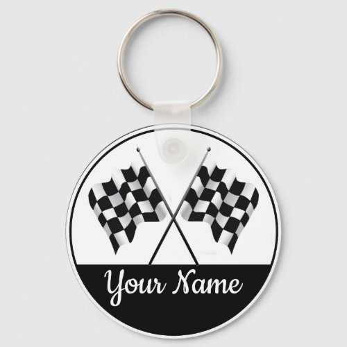 Checkered Flag Keychain