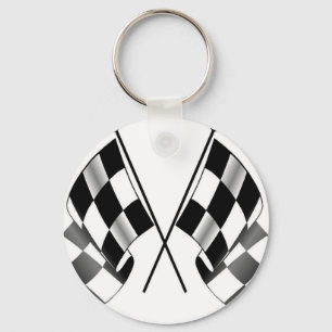 checkered flag keychain