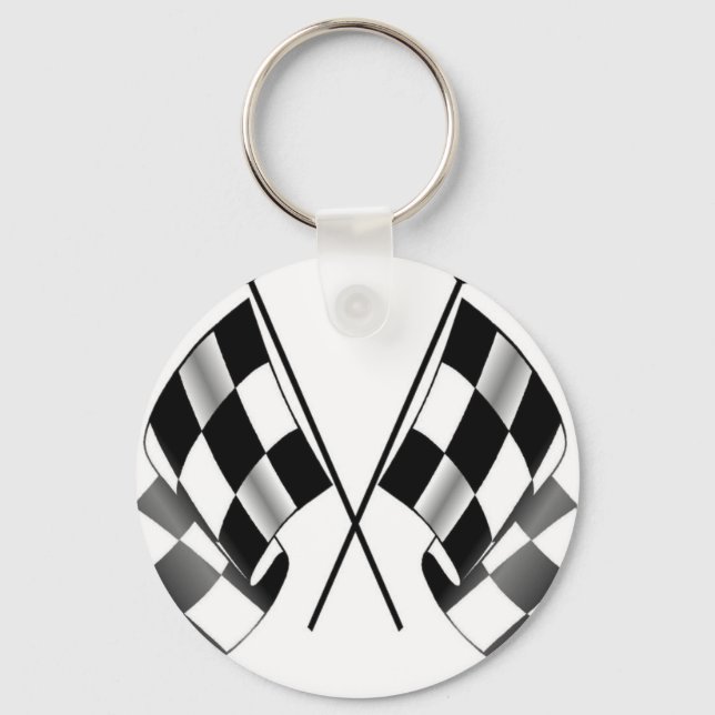 checkered flag keychain (Front)
