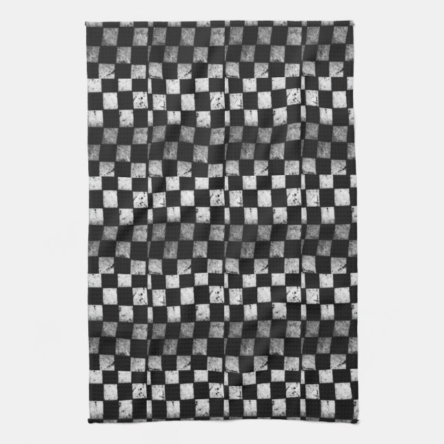 Checkered Flag Kitchen Towel (Vertical)