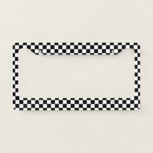Checkered Flag License Plate Frame