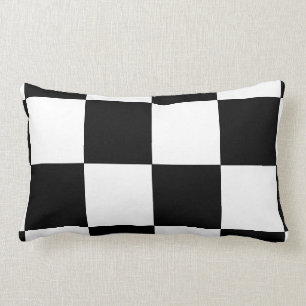 Checkered Flag Lumbar Pillow