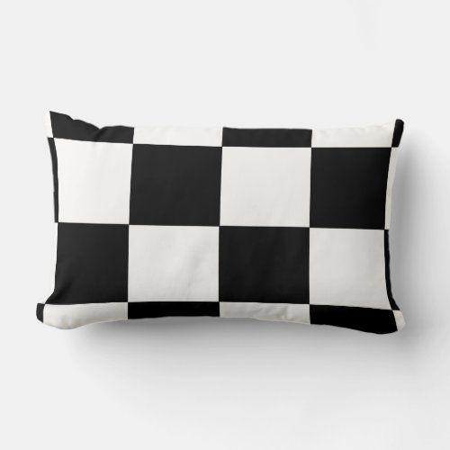 Checkered Flag Lumbar Pillow