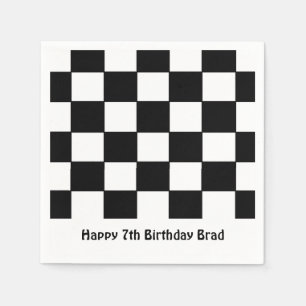 "Checkered Flag" Paper Napkins