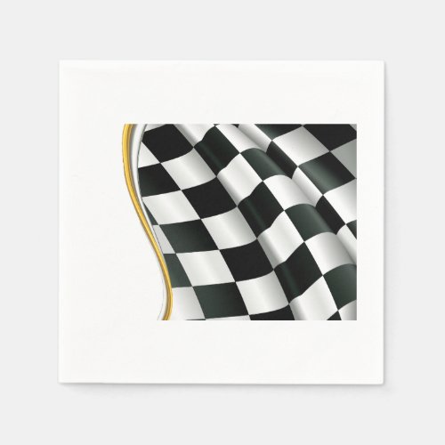 Checkered Flag Paper Napkins
