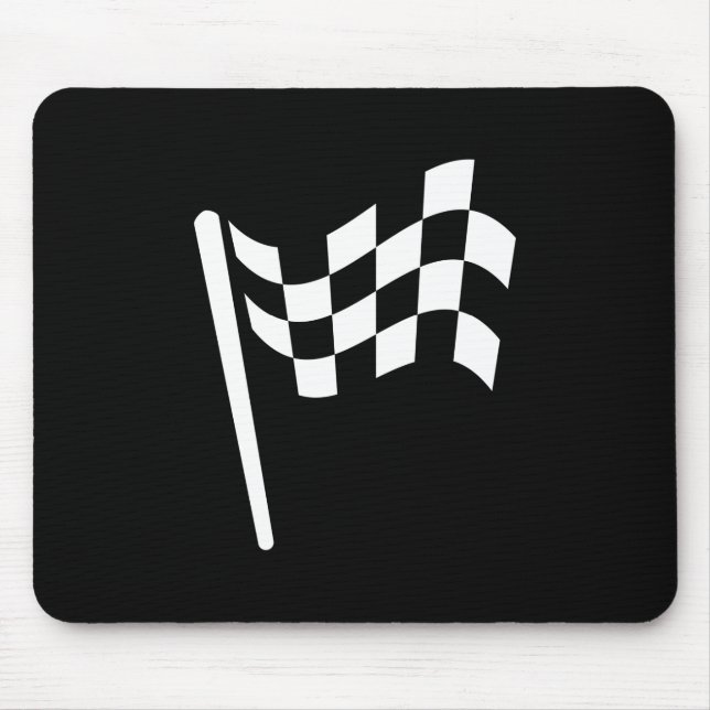 Checkered Flag Pictogram Mousepad (Front)