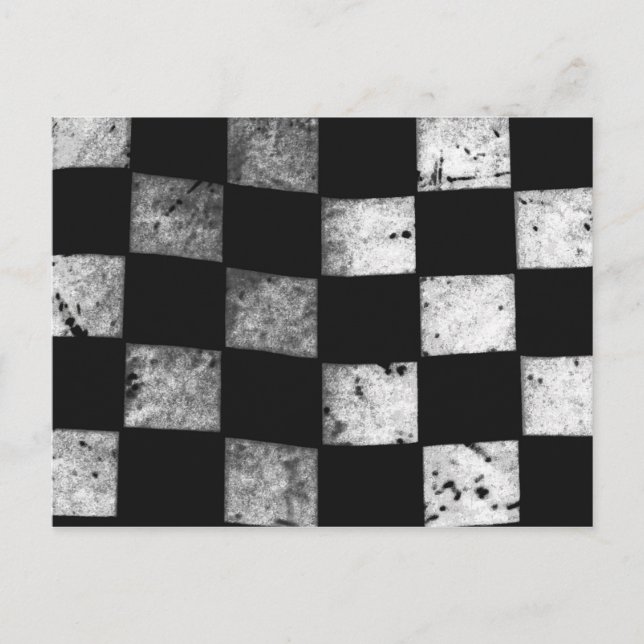 Checkered Flag Postcard (Front)