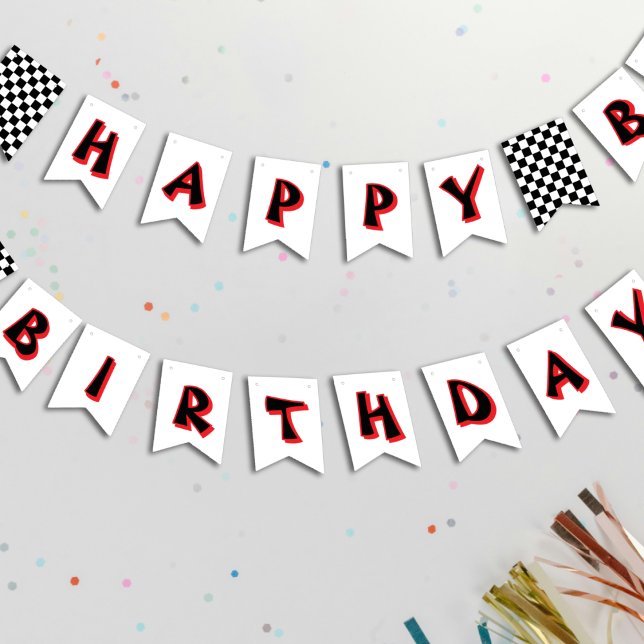 Checkered Flag Race Car Happy Birthday (Checkered Flag Race Car Happy Birthday
)