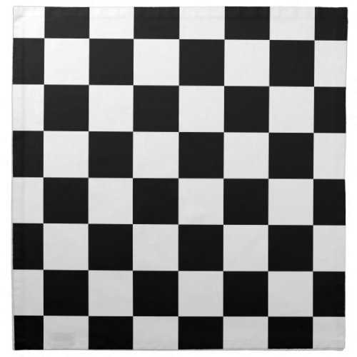 Checkered Flag Racing Chess Checkers Chessboard Cloth Napkin