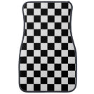 Checkered Flag Racing Design Car Floor Mat Checkered Flag Racing Design Car Floor Mat