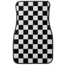 Checkered Flag Racing Design Car Floor Mat Checkered Flag Racing Design Car Floor Mat