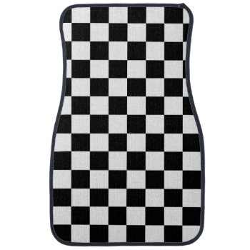 Checkered Flag Racing Design Car Floor Mat by ZazzleArt2015 at Zazzle