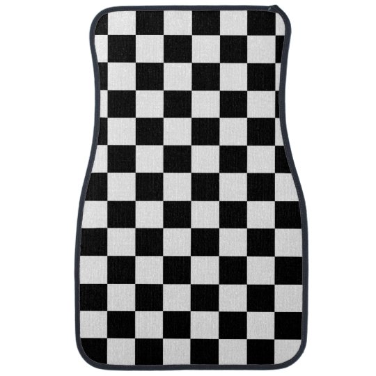 Checkered Flag Racing Design Car Floor Mat Zazzle Com