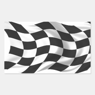 Checkered Flag - Racing Flag Rectangular Sticker