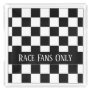 Checkered Flag Racing Theme Race Fan's Custom Acrylic Tray