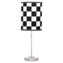 Checkered Flag Racing Theme Race Fan's Table Lamp