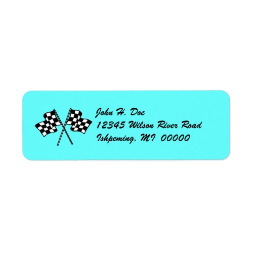 Checkered Flag Return LABEL  EZ2 Change Info