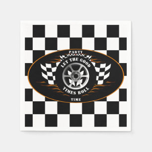Checkered Flag Sports Car Racing Party Supplies Napkins